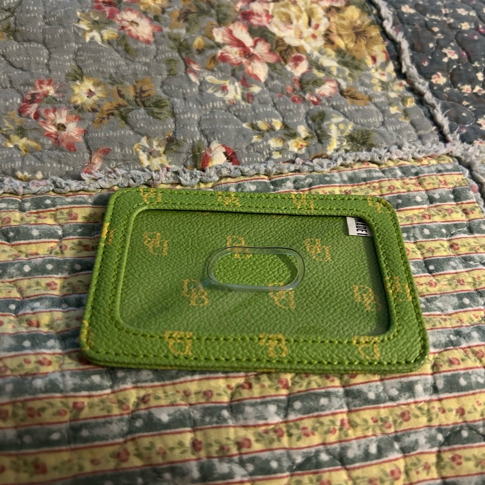 DOONEY and BOURKE Lime Green Card Holder